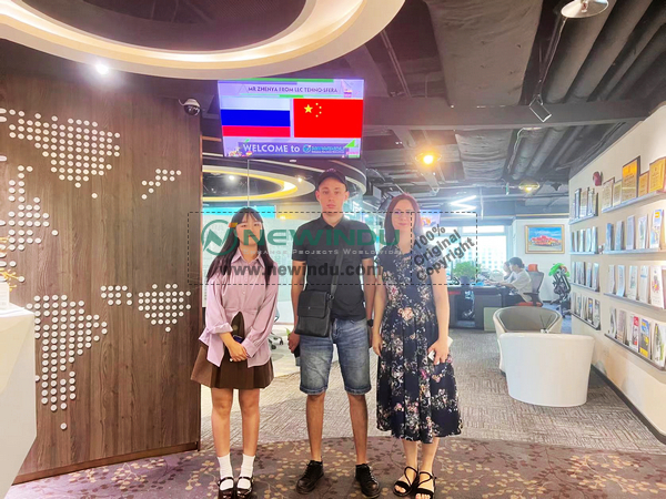 Russia Client Visited NEWINDU Office